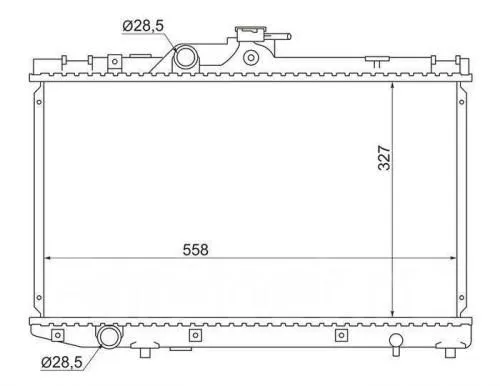 Радиатор охлаждения SAT TY0001EP80MT TOYOTA STARLET механическая коробка передач