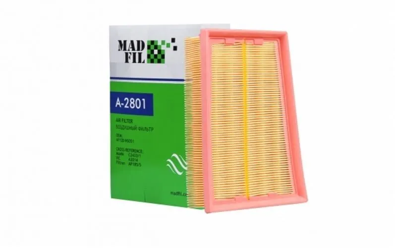 Фильтр воздушный MADFIL A2801 NISSAN Qashqai+2 2011- / NISSAN X-Trail 2007- AY120NS051