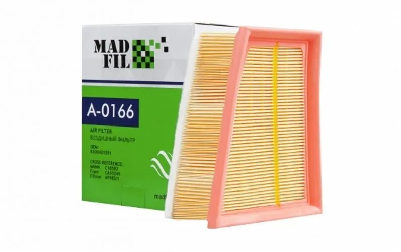 Фильтр воздушный MADFIL A0166 LADA Largus Cross / RENAULT Megane II