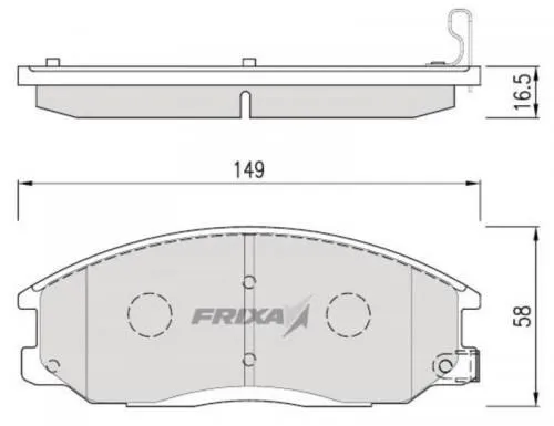Колодки тормозные FRIXA FPH09N