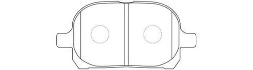 Колодки тормозные NISSHINBO PF1401 LEXUS RX300 (AKE) 01-03, TOYOTA CAMRY(V20) (15) 96-99/99-01