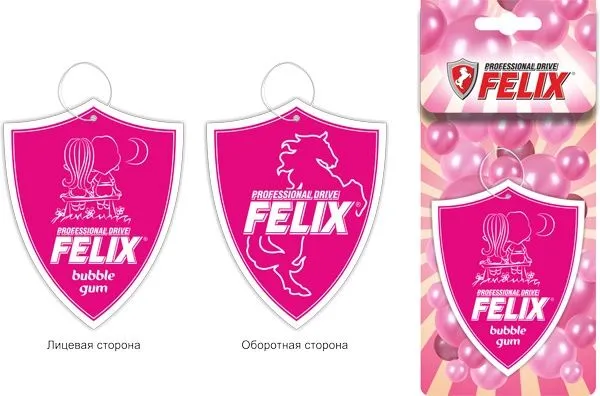 Ароматизатор felix бумажный жевательная резинка 411040102