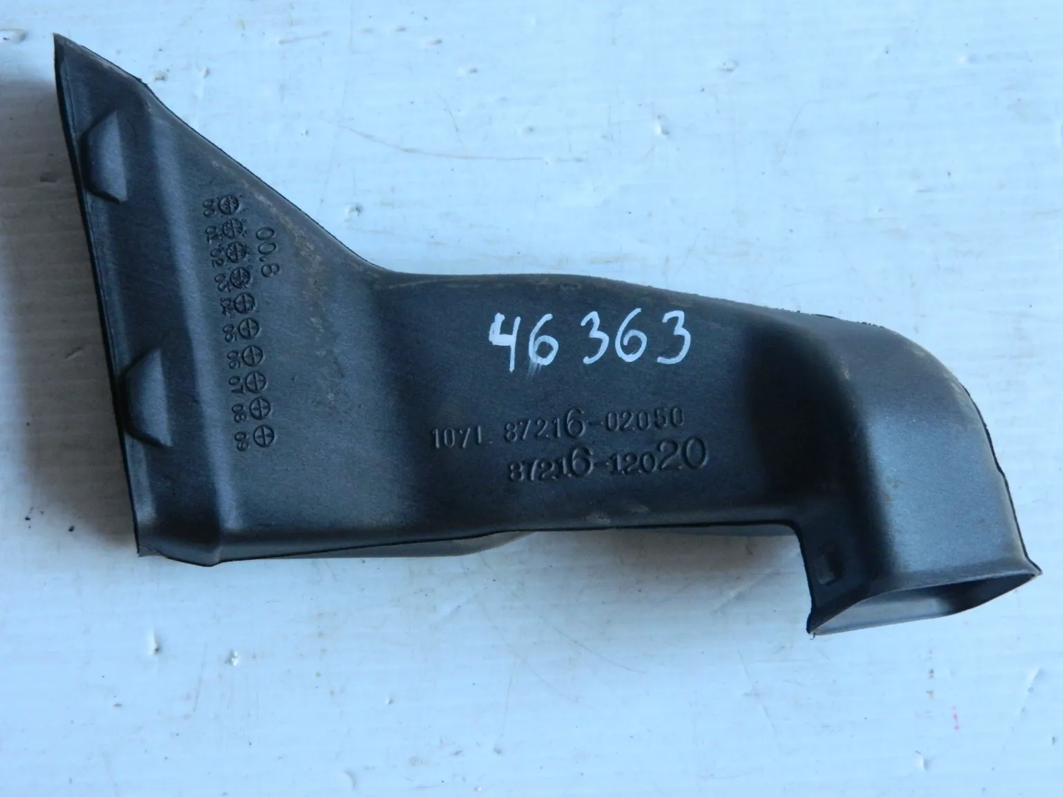 Воздуховод TOYOTA 8721612020 TOYOTA COROLLA ZZE120 4ZZFE Перед Лев (Б/У)