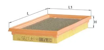 Фильтр воздушный ALPHA FILTER AF1735S