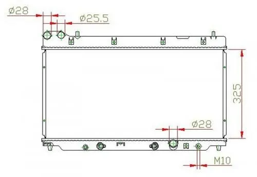 Радиатор охлаждения PANDAPARTS HON01303 HONDA FIT, JAZZ 2001-2007