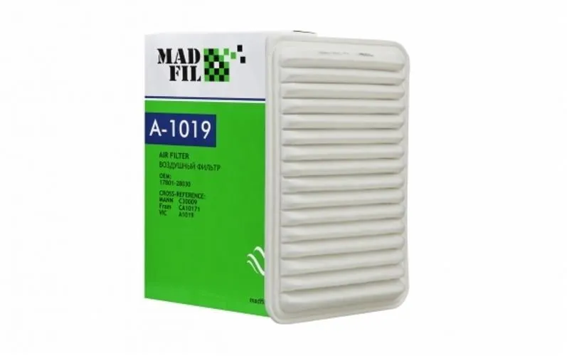 Фильтр воздушный MADFIL A1019 LEXUS ES250 / TOYOTA Camry 178010H030