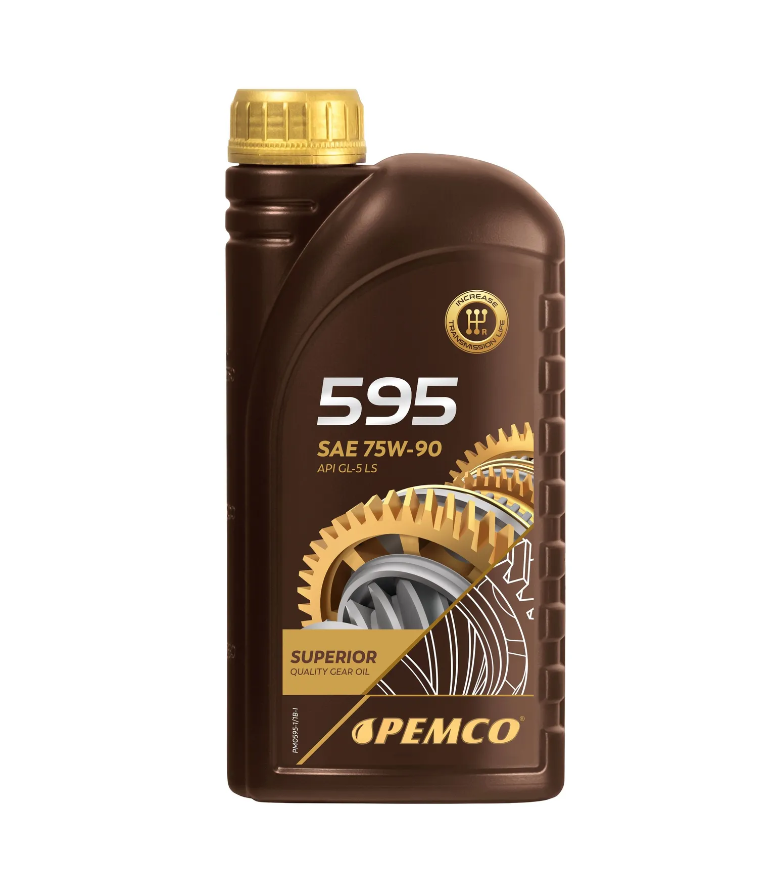 Pemco 595 75w90 1 л. синтетическое трансмиссионное масло 75w-90 pm0595-1 pemco