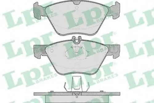 Колодки тормозные LPR 05P406 CHRYSLER: CROSSFIRE 03-, MERCEDES-BENZ: C-CLASS 94-00