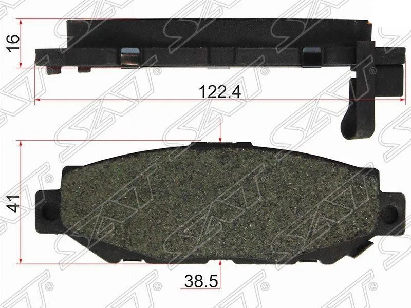 Колодки тормозные SAT ST0446630140 TOYOTA MARK2 4WD 96-