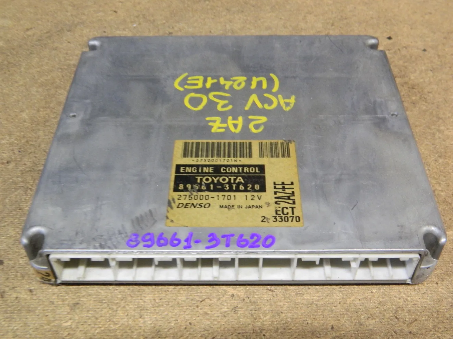 Блок управления ДВС TOYOTA CAMRY 2AZFE (Контрактный) 9842 896613T620