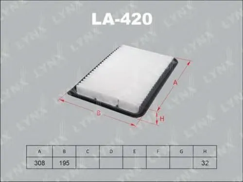 Фильтр воздушный LYNX LA420
