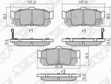 Колодки тормозные SAT STAY060NS021 NISSAN BLUEBIRD U14 96-01, CEFIRO 98-02, SUNNY B15 98-04