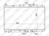 Радиатор охлаждения SAT TY000W10ND TOYOTA PROBOX, SUCCEED, YARIS