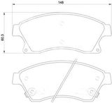 Колодки тормозные AKOK G4212YF CHEVROLET CRUZE 1.6 09-