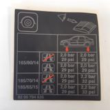 Наклейка информационная RENAULT 8200794635 RENAULT Logan