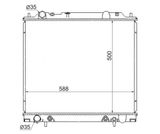 Радиатор охлаждения MASUMA MC0005 MITSUBISHI DELICA L400, SPACE GEAR 1994-2006
