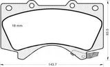Колодки тормозные AKOK G1268TF TOYOTA LAND CRUISER 200 / LEXUS LX570 07-