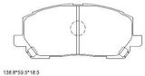 Колодки тормозные ASIMCO KD2457 LEXUS RX300 00-03