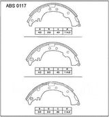 Колодки тормозные ALLIED NIPPON ABS0117 DAIHATSU TERIOS / TOYOTA PICNIC