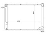 Радиатор охлаждения SAT TY0003ACU30 TOYOTA HARRIER ACU3#,GSU3#,MCU3 2AZFE 2003-2012