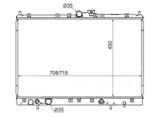 Радиатор охлаждения MASUMA MC0009 MITSUBISHI CHARIOT GRANDIS, RVR, SPACE WAGON
