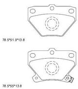 Колодки тормозные ASIMCO KD2720 TOYOTA YARIS 1.0-1.5 / 1.4D / CELICA 1.8 WT-I 99-