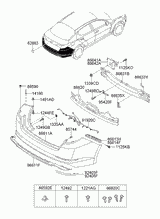 Усилитель бампера MADFIL KA352087R0000
