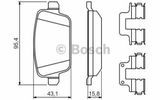 Колодки тормозные BOSCH 0986424639