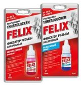 Клей фиксатор резьбы FELIX красный, анаэробный, неразъемный (6мл)