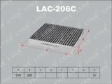 Фильтр салонный LYNX LAC206C (угольный)