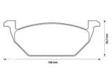 Колодки тормозные AKOK G3107WF VW POLO 10- / AUDI A1 11- / SKODA FABIA 07-
