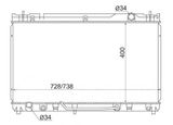 Радиатор охлаждения MASUMA TY0003MCV30 TOYOTA CAMRY, LEXUS ES300/330, WINDOM