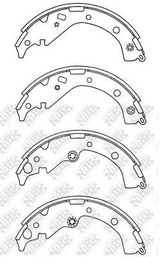 Колодки тормозные NIBK FN2371 TOYOTA RAV4 1.8-2.0D 00-05