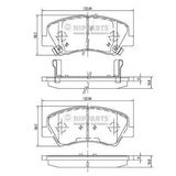 Колодки тормозные NIPPARTS N3600550