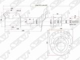Амортизатор SAT ST546604L100 HYUNDAI SOLARIS, ACCENT, KIA RIO Перед. Прав
