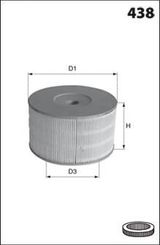 Воздушный фильтр TOYOTA 17801-17010