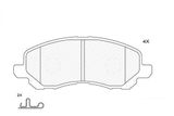 Колодки тормозные AMIWA WD03458 TOYOTA YARIS II 2006-