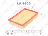 Фильтр воздушный LYNXAUTO LA1609 TOYOTA STARLET 1996-1999, VOLVO S60 2000-2010, VOLVO XC90 2002-