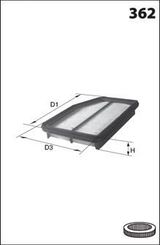 Фильтр воздушный HONDA 17220 RNA A00