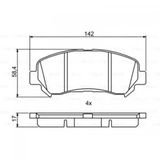 Колодки тормозные AKOK G1132NF NISSAN X-TRAIL 31 / QASHQAI 10-