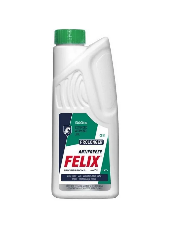 Антифриз felix prolonger 1 kg готовый зелёный -40 g11\ 430206030