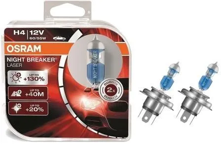 К-кт ламп allseason 2шт. (h4) 12v 60 55w p43t +30% света, цвет. темп. 3000к\ osram 64193als-hcb