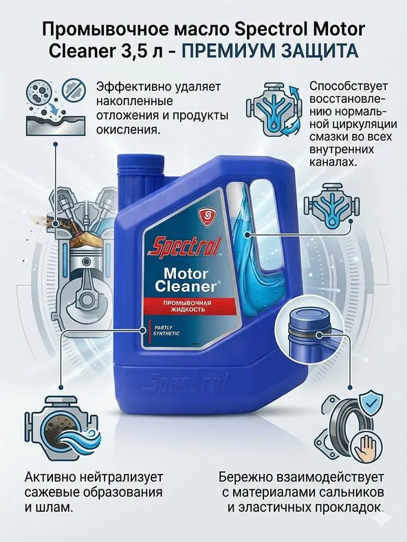 Масло промывочное СПЕКТРОЛ Motor Cleaner (3.5л)