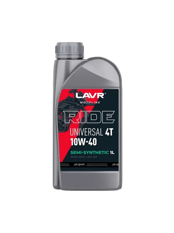 Lavr moto ride universal 4t 10w40 (1l) масло мотор. полусинт.\ api sm ln7745 lavr