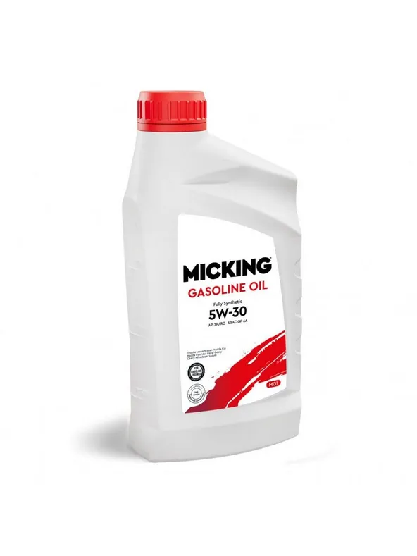 Моторное масло синтетическое для бензиновых двигателей micking gasoline oil mg1 5w-30 api sp rc, 1 л m2127