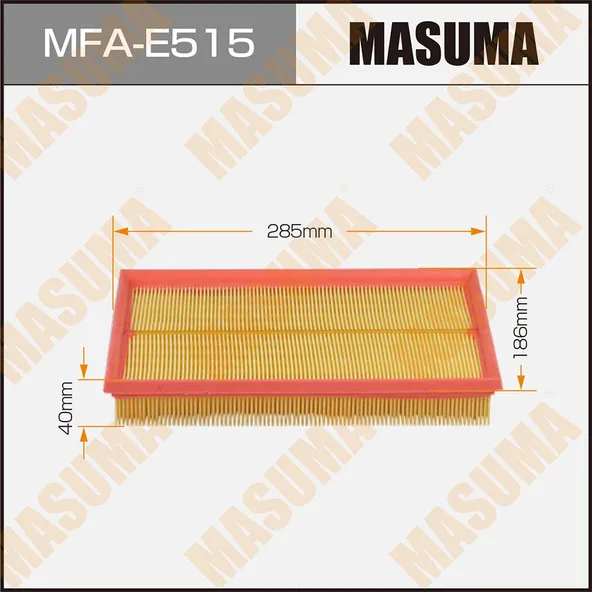 Фильтр воздушный vag octavia 04-06, fabia 99-07, golf iv, v 97-08, bora 98-05 (1.4-1.6) masuma mfa-e515