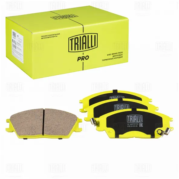 Колодки тормозные дисковые (керам.) pro перед trialli pf 084101cr