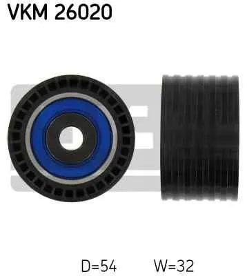 Ролик обводной ремня грм skf vkm26020
