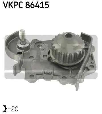 Помпа \ renault megane,peugeot 206 1.6, dacia logan 1.4 1.6 96> skf vkpc86415