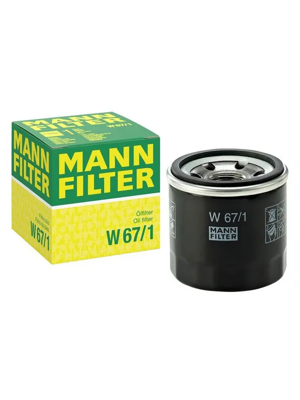 Фильтр масляный mazda 323 626 1.3-2.0 81 subaru libero justy 1.2 84> mann-filter w 67 1 w 67/1
